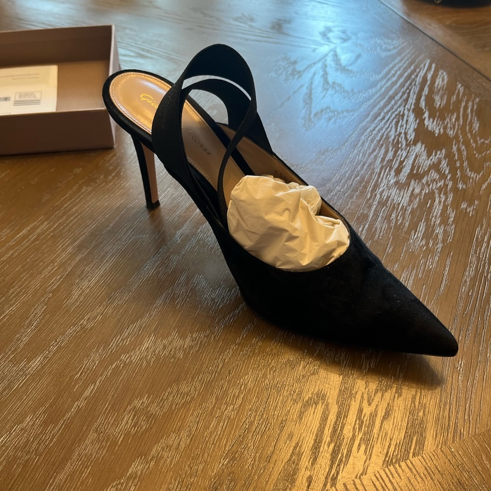 GIANVITO ROSSI ANKLE WRAP HEELS - Picture 9 of 9
